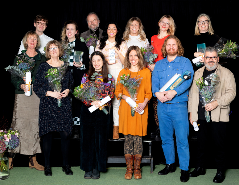 Gruppbild på pristagarna 2022.