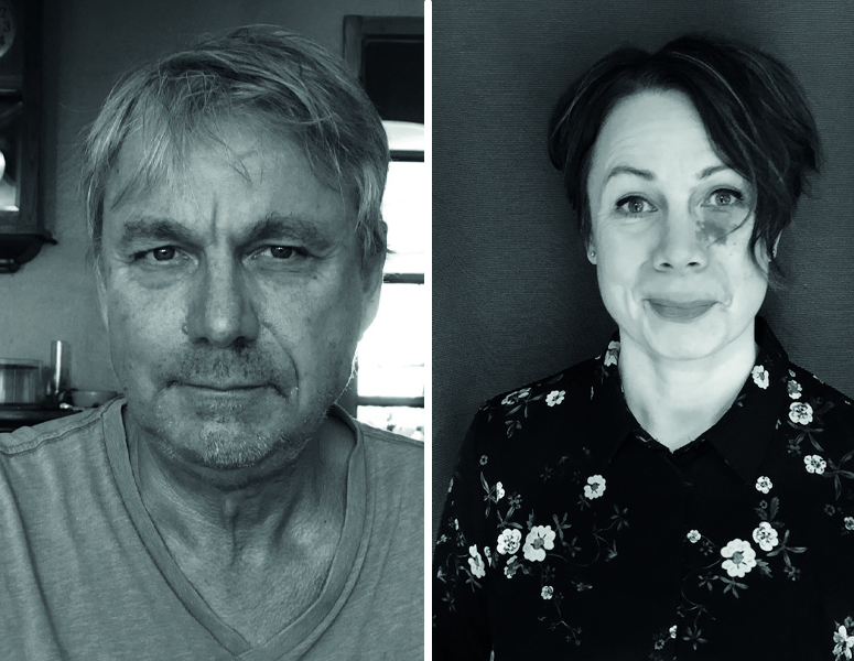 Porträttbild på Bengt Kleijn och Jenny Lindmark Svedmark.