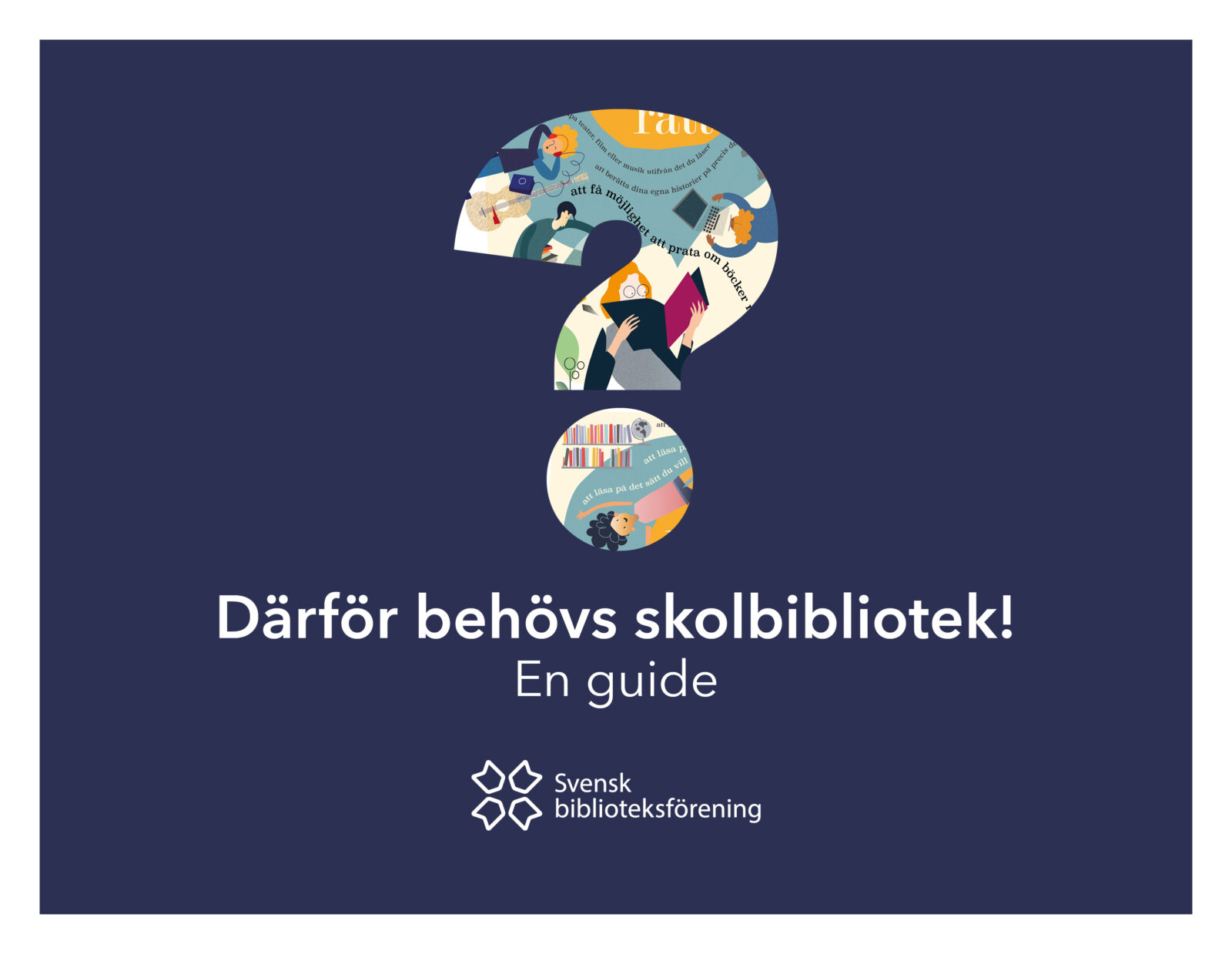 Omslag till Skolbiblioteksguiden 2023.
